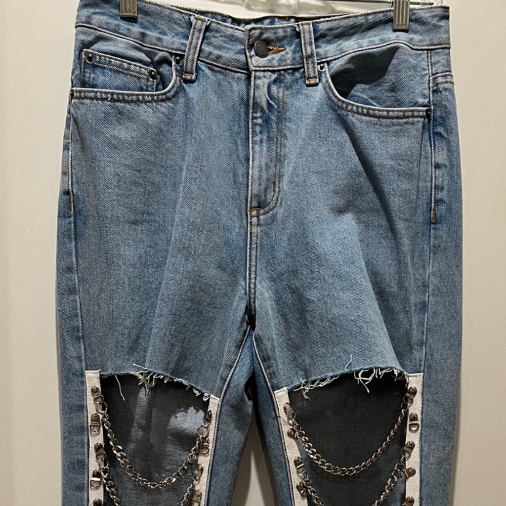 Ladies denim pants